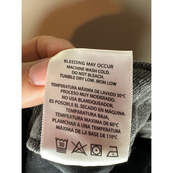 Hidden Jeans Tracey Straight Fit Black Two Tone Raw Hem Size 26 HD1312ST Denim - Picture 8 of 8